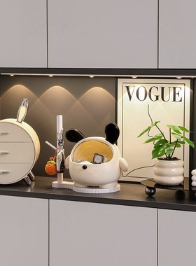 小狗钥匙收纳盒玄关桌面摆v件入户家居客厅装饰品好物搬家乔迁礼