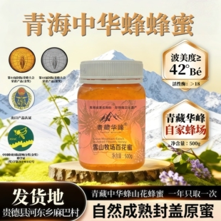 青藏高原雪山牧场百花蜜500g无添加高山蜂蜜