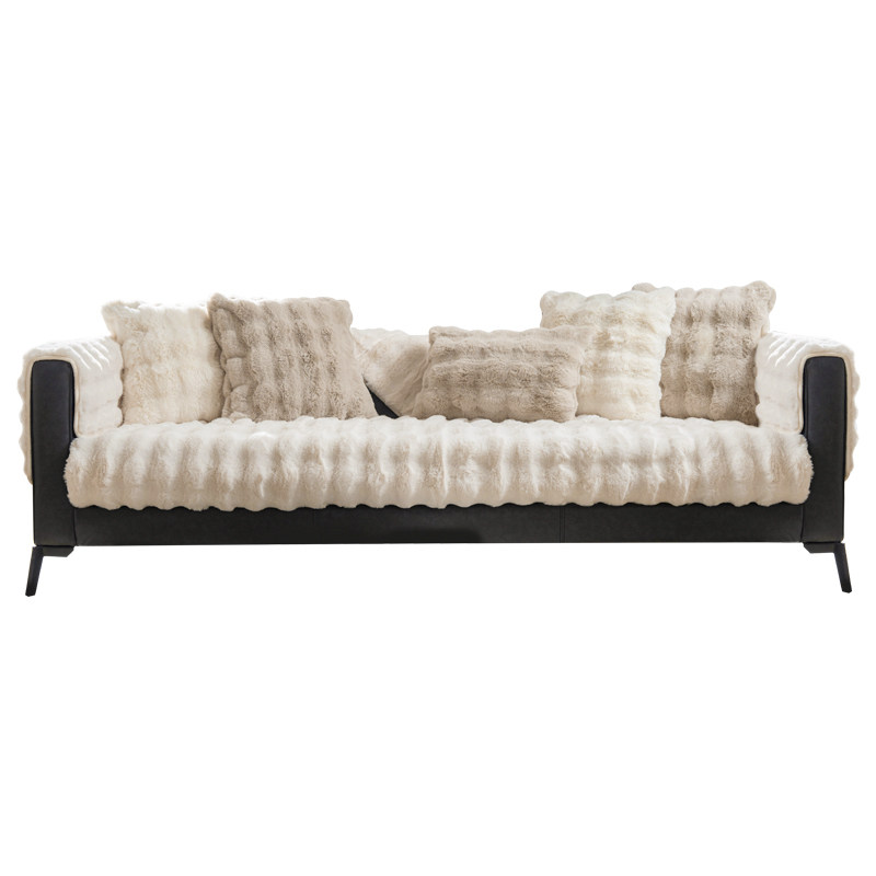 按摩兔毛绒沙发垫冬季坐垫加厚防滑皮沙发套罩202T3新款保暖盖布,淘宝优惠券,粉丝福利购,淘宝优惠卷