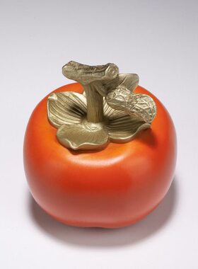 居乔迁柿子结婚装饰 新送女友事摆件生铜师傅发喜铜生日礼物》《