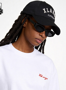 XLARGE宽檐棒球帽男女刺绣鸭舌帽