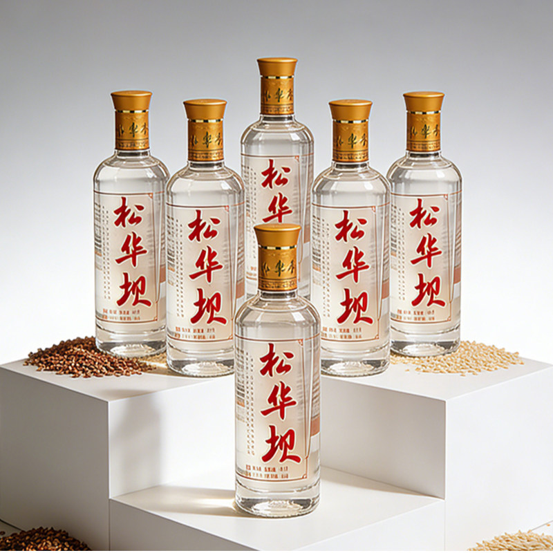 50度松华坝纯粮酿造清香型白酒400ml