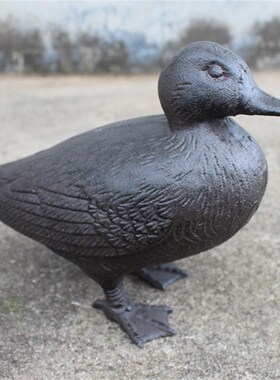 复古铸铁工艺品酒吧会所s庭院家居装饰桌面摆件挂件墙壁装饰鸭子