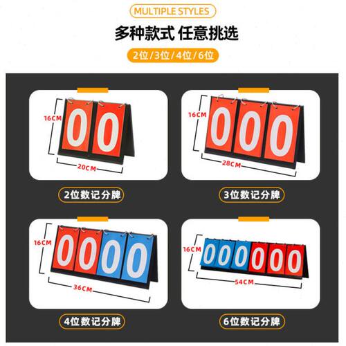 记分牌篮球计分牌翻页分牌乒乓球比赛足球羽毛球台球竞赛事计分板 - 图0
