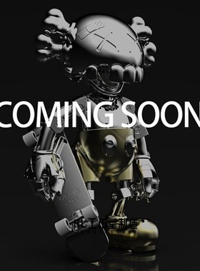 侘意思 空山基机械公仔简约艺术雕塑电镀客厅P玄关潮玩摆件送礼物