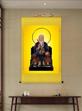 丝绸挂画胡天霸胡七老爷胡天刚胡天龙家用卷轴装饰画东北仙家神像