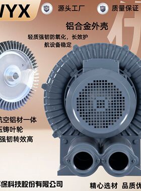 TWYX高压环形鼓风机吹吸两用污水曝气真空吸附用漩涡气泵RB-400W