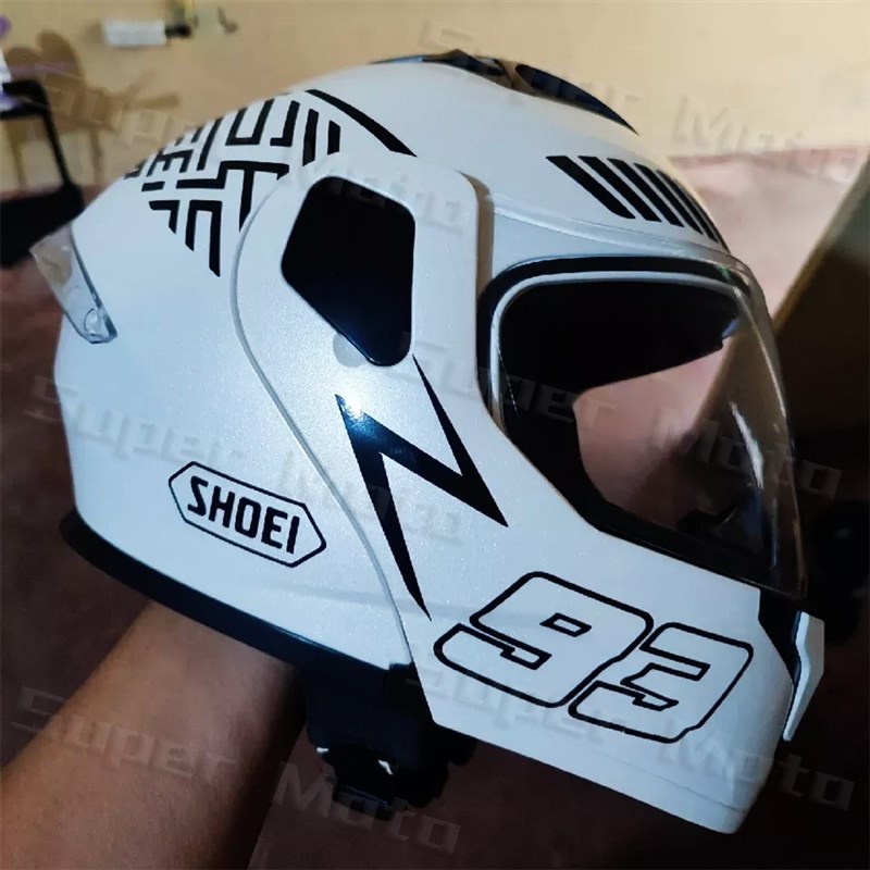 适用摩托车头盔贴纸 SHOEI 93号贴花装饰全盔拉花改装版画配件 - 图3