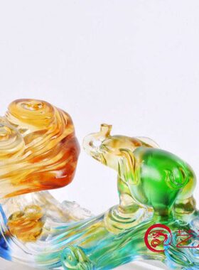 琉璃摆件吉祥如意创意家居饰品商务送客户同事乔迁升迁开业的礼物