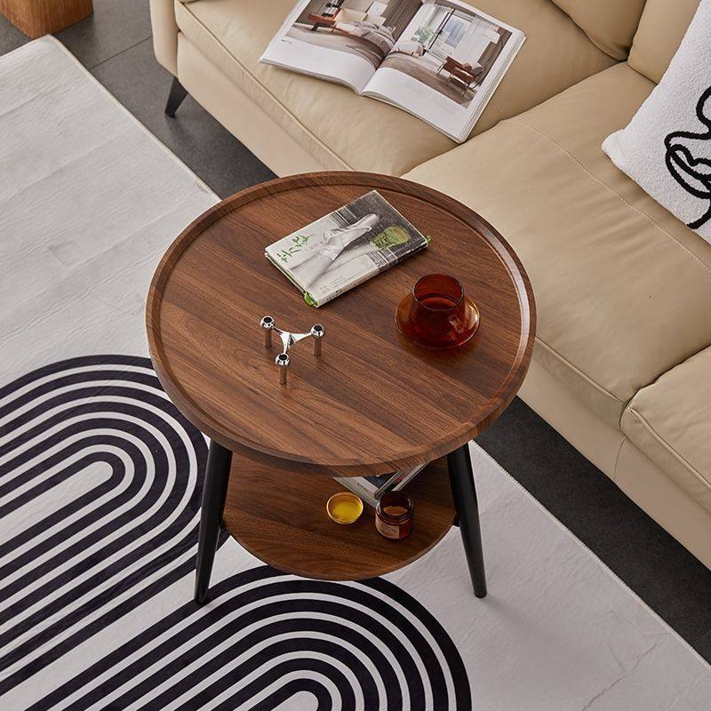 客厅圆形小圆桌小茶几家用双层北欧桌子小户型沙发边几小茶桌边柜,淘宝优惠券,粉丝福利购,淘宝优惠卷