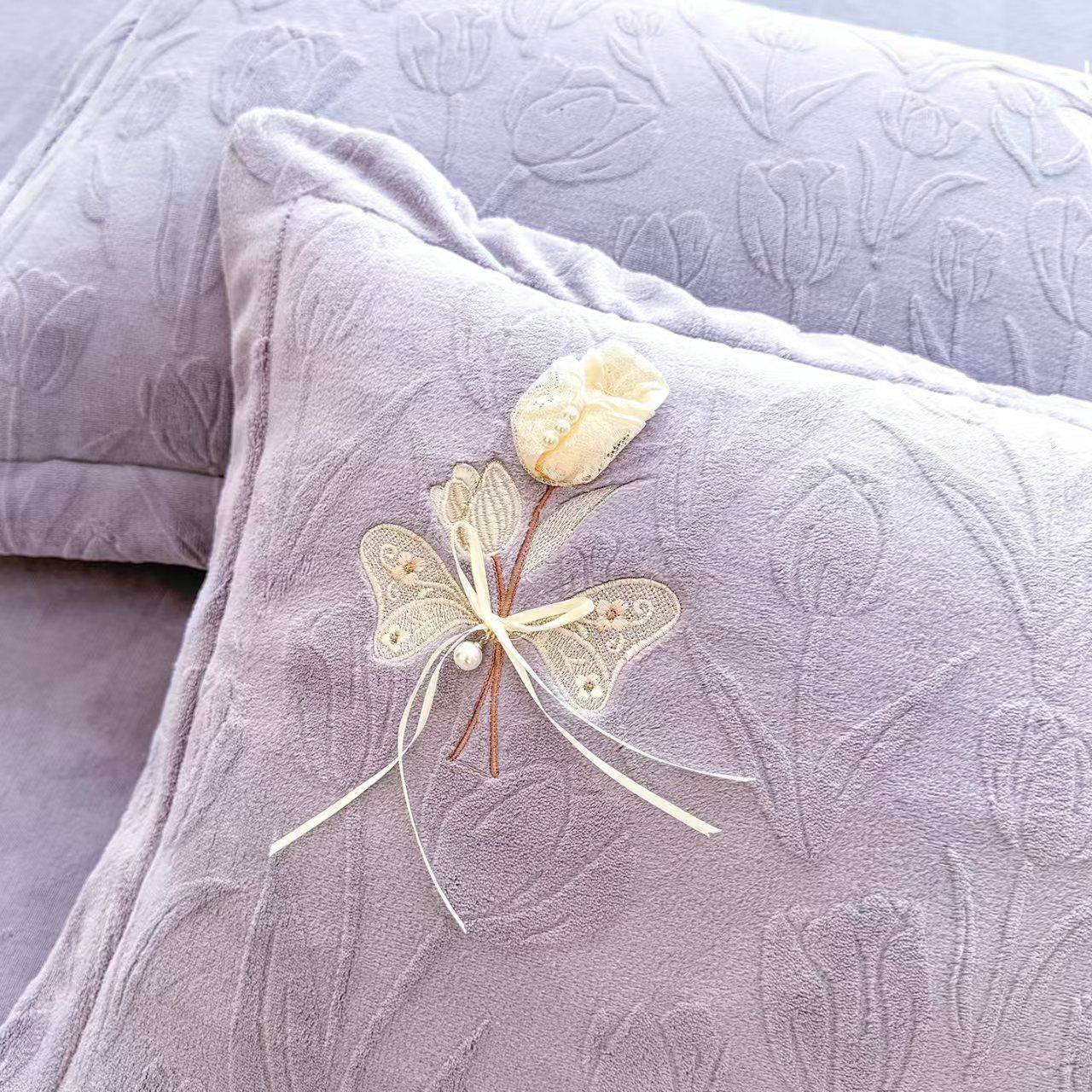 全消光加厚牛奶绒四件套轻奢防静电加绒保暖双面绒秋冬床套件,淘宝优惠券,粉丝福利购,淘宝优惠卷