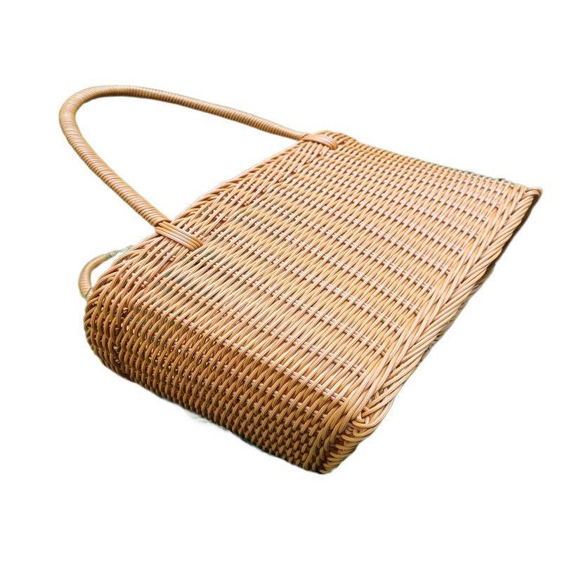 菜篮子包野餐蓝购物篮子户外大号春游手提蓝田园提框市买菜采摘榄,淘宝优惠券,粉丝福利购,淘宝优惠卷