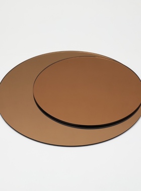 现代简约镜面玻璃托m盘客厅茶几桌面创意收纳样板房轻奢装饰品摆