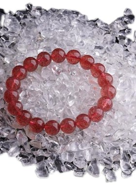 金太阳碧b玺灰月光海蓝宝阿鲁沙金草莓松石蓝晶莹石超七水晶手链