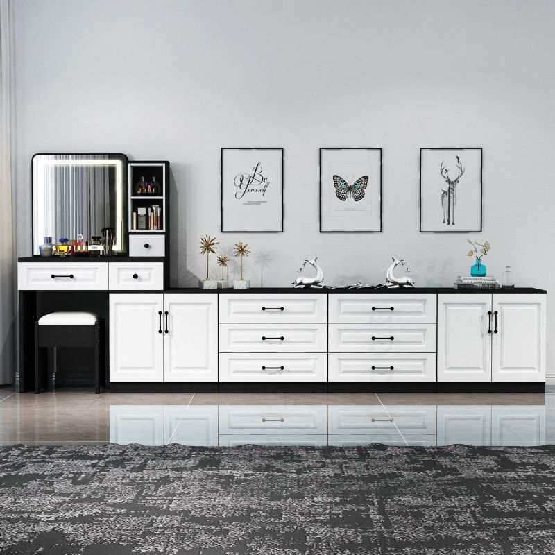 梳妆台家用卧室电视柜一体大容量多功能收纳柜简约现,淘宝优惠券,粉丝福利购,淘宝优惠卷