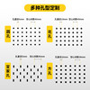 Stainless steel perforated board customizable magnetic storage brushed silver storage storage rack metal perforated board