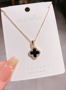 【厚金保色】精致气质锆石简约气质项链韩版爆款高级感锁骨项链