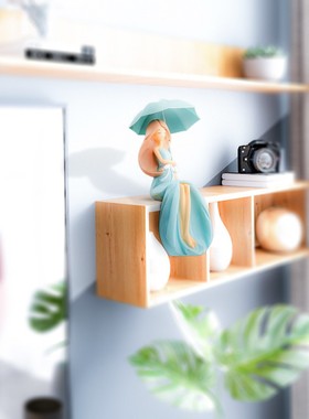 乡村田园书房书架装饰品现代客厅电视柜优雅苏莎女孩文艺温赵之李