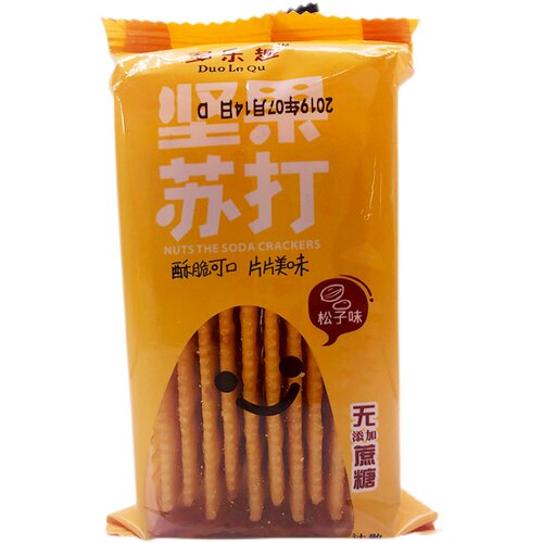 多乐趣坚果苏打饼干6斤 整箱无蔗糖梳打饼干营养早餐儿童休闲零食 - 图3
