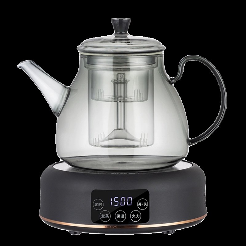 Full glass steam cooking teapot household heat-resistant health pot new teapot electric pot electric pot stove complete set tea set
