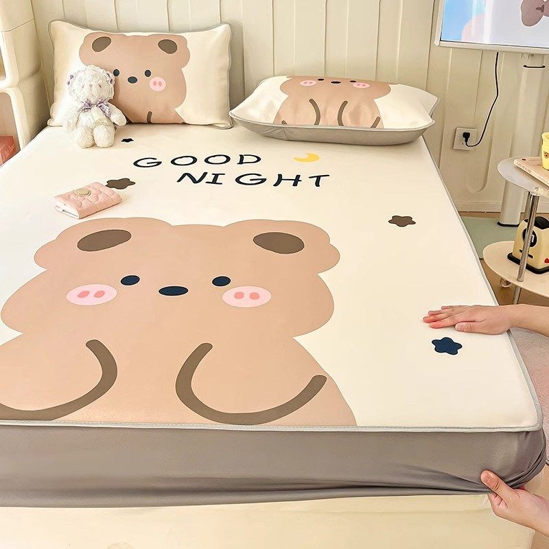 夏季冰丝凉席床笠款夏凉垫三件套2025新款凉感床单可折叠空调软席,淘宝优惠券,粉丝福利购,淘宝优惠卷