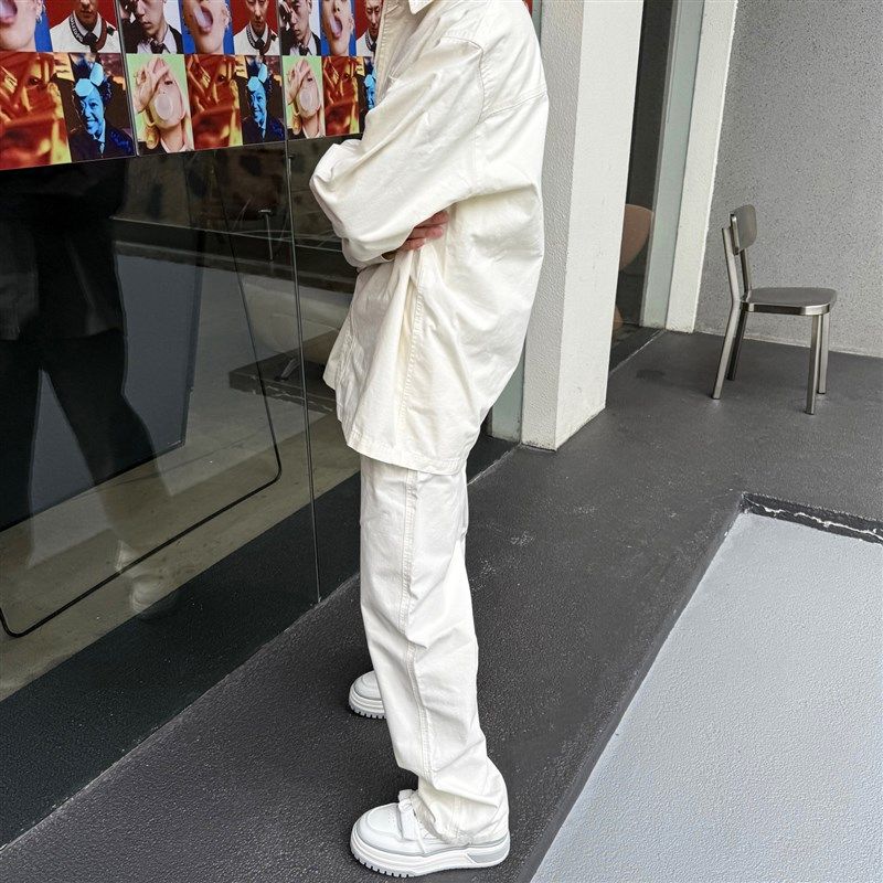 【帽子先森】主线白水泥魔术贴板鞋男真皮厚底松糕鞋简约小白鞋潮,淘宝优惠券,粉丝福利购,淘宝优惠卷