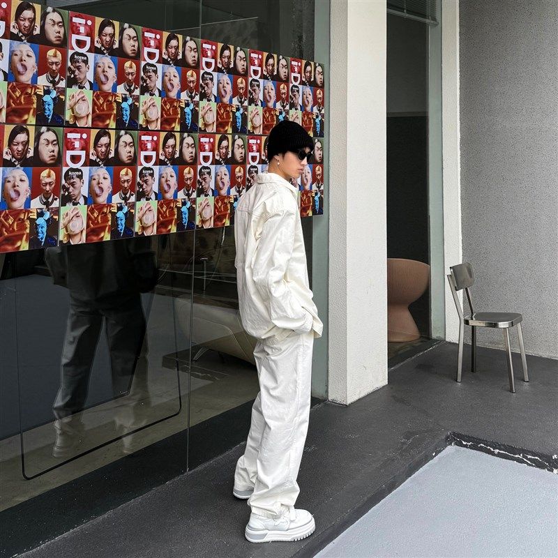 【帽子先森】主线白水泥魔术贴板鞋男真皮厚底松糕鞋简约小白鞋潮,淘宝优惠券,粉丝福利购,淘宝优惠卷