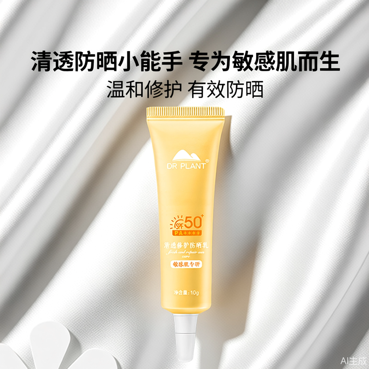 植物医生清透修护防晒乳霜水感清透不油腻面部物理防晒正品平价T