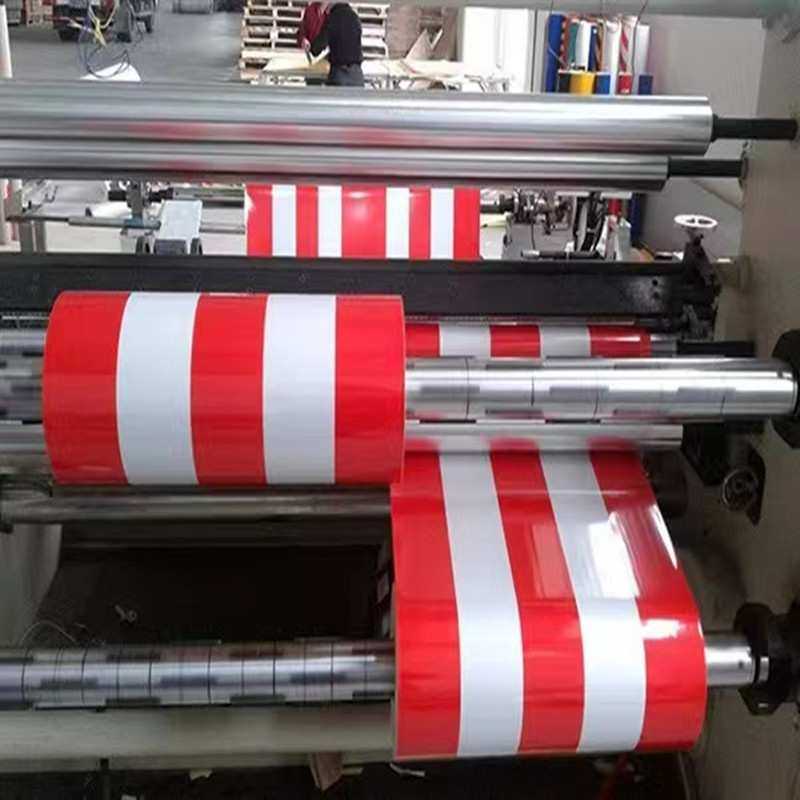 反光警示胶带工程级反光膜汽车反光贴交通标示直纹红白专用反光条,淘宝优惠券,粉丝福利购,淘宝优惠卷