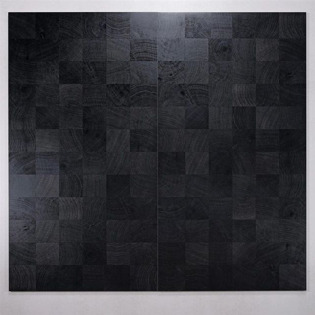 Ebony ebony black full-body wood grain tiles floor tiles non-slip balcony imitation wood floor tiles bedroom wall tiles 6Y0x12