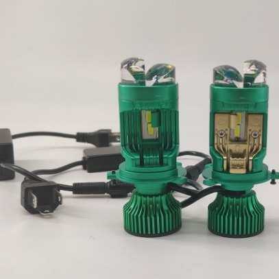 新品LED汽车前大灯透镜车灯 H4 65W小透镜汽车迷你双光远近一体,淘宝优惠券,粉丝福利购,淘宝优惠卷