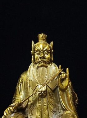 黄铜张天师铜像张道陵祖天师30厘米1米人物雕像