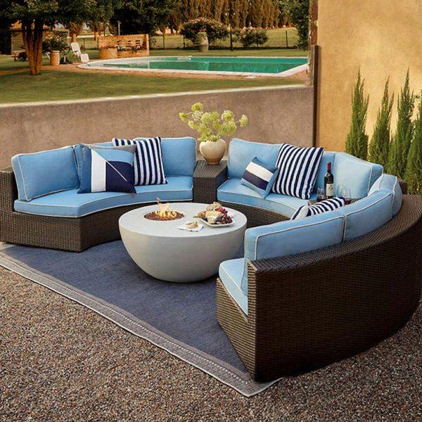 藤沙发户外家具藤沙发客厅组合阳台弧形沙发创意半圆藤编圆形沙发,淘宝优惠券,粉丝福利购,淘宝优惠卷