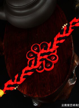 批 发民族女饰品民族风饰品饰品手工布艺手链手镯丽江特色手链