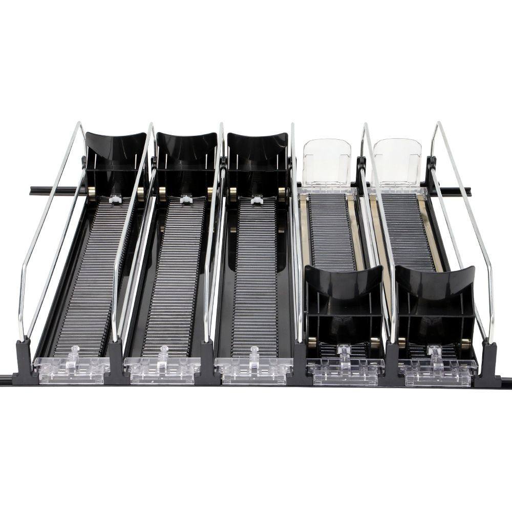 货架自动饮料推进器滚珠双杠组合套装饮料推拉器分隔条宽可调E18,淘宝优惠券,粉丝福利购,淘宝优惠卷