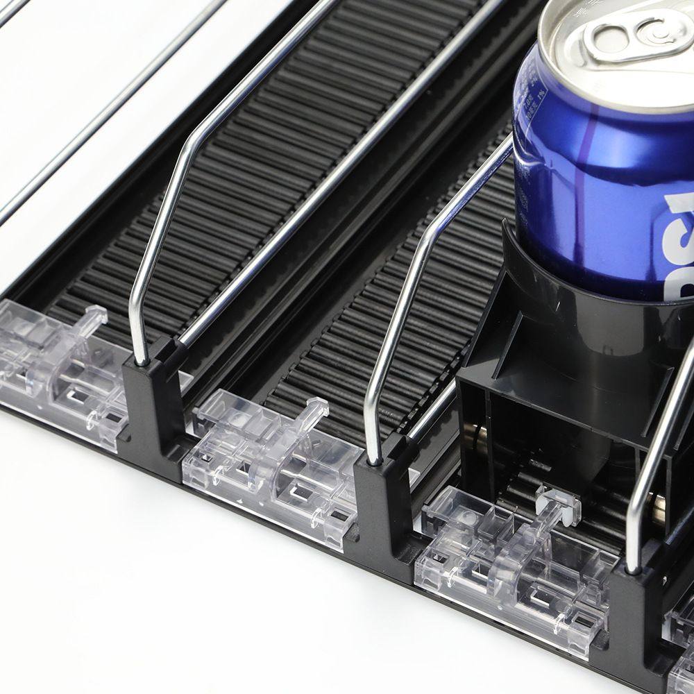 货架自动饮料推进器滚珠双杠组合套装饮料推拉器分隔条宽可调E18,淘宝优惠券,粉丝福利购,淘宝优惠卷