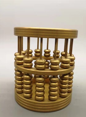 纯铜如意算盘摆件实心招财古代铜算盘金算子礼物办公室装饰工艺品