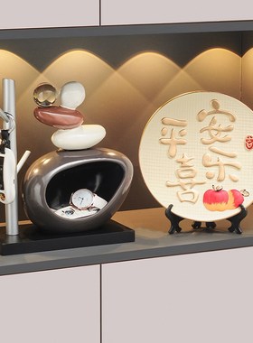 时来运转钥匙收纳玄关摆件客厅电视柜入户门口鞋柜装饰品乔迁礼物