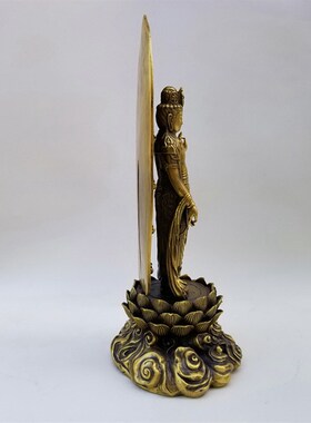 铜观音铜像观音菩萨千佛观音妙音铜器铜雕装饰品摆件