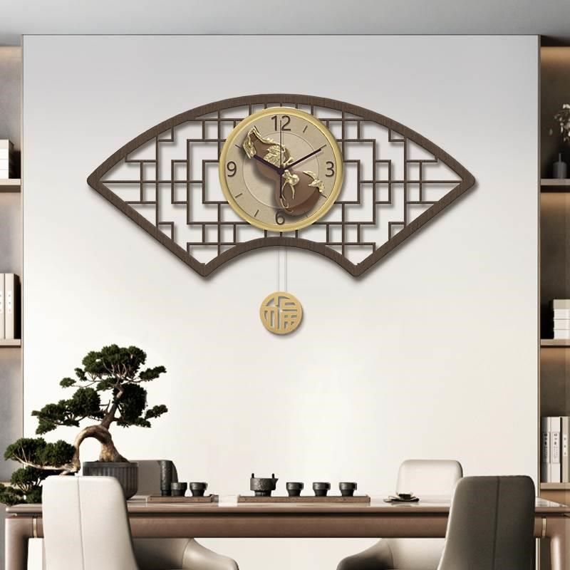 新中式挂钟客厅家用装饰餐桌钟表挂墙葫芦时钟壁挂中国风复古挂表,淘宝优惠券,粉丝福利购,淘宝优惠卷