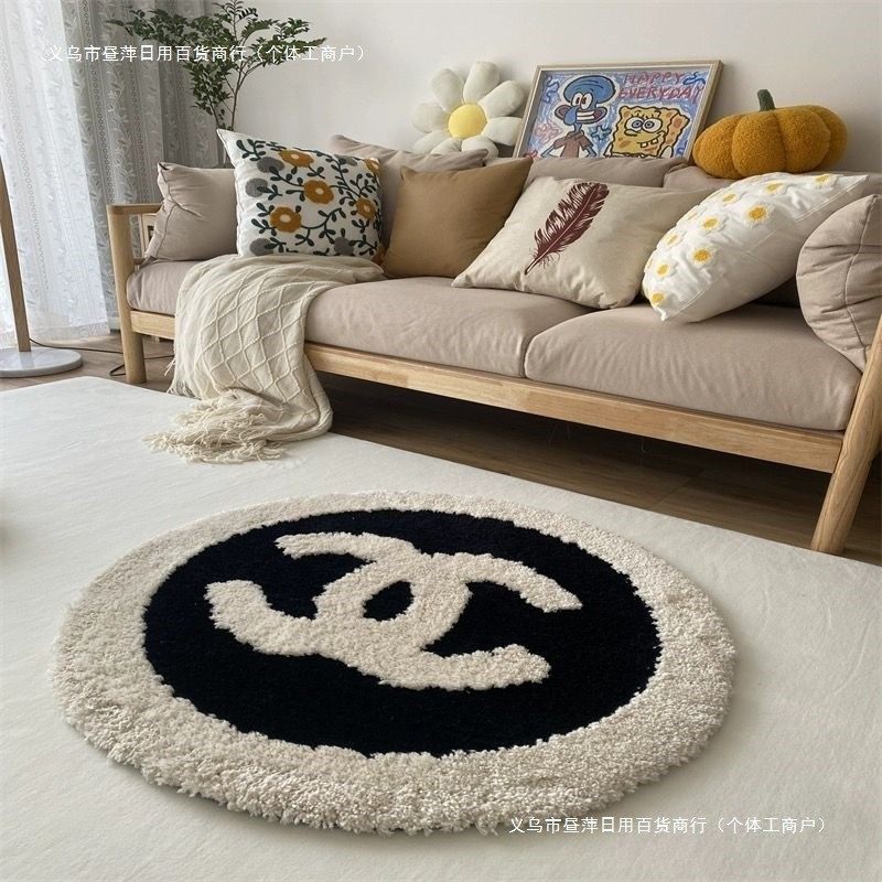 纯手工圆形地毯简约客厅感卧室床边毯电脑椅子进门毛绒垫子包邮】,淘宝优惠券,粉丝福利购,淘宝优惠卷