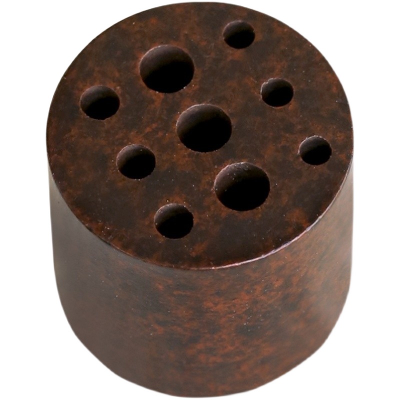 苏工黄铜香插九孔多孔迷r你线香插小葫芦香托香炉香座水滴火山塔 - 图3