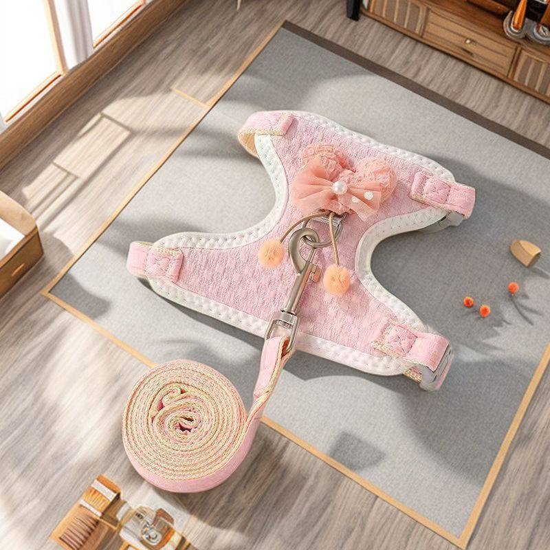 猫咪牵引绳可调节宠物胸背带防挣脱外出幼猫专用可爱溜猫绳子包邮,淘宝优惠券,粉丝福利购,淘宝优惠卷