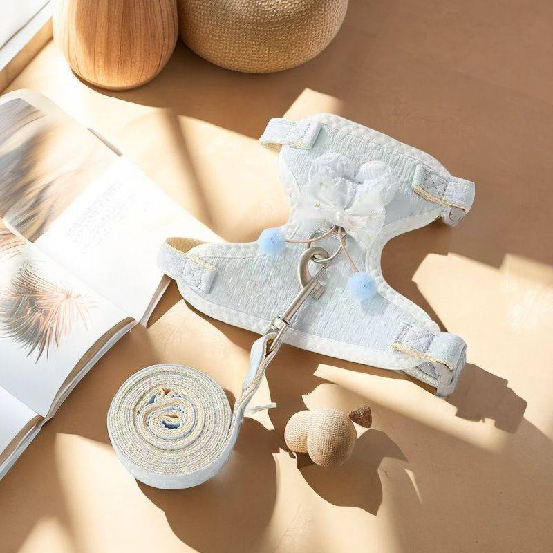 猫咪牵引绳可调节宠物胸背带防挣脱外出幼猫专用可爱溜猫绳子包邮,淘宝优惠券,粉丝福利购,淘宝优惠卷