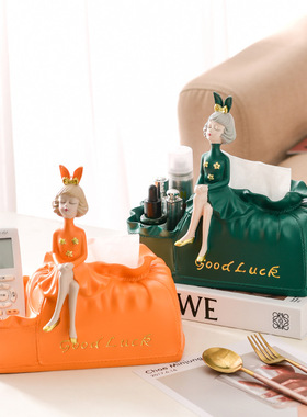 创意轻奢泡泡女孩家居收纳摆件客厅玄关收纳托盘居家装饰摆设礼物