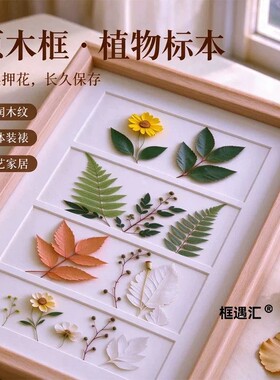 秋日压花标本相框摆台纪念礼物