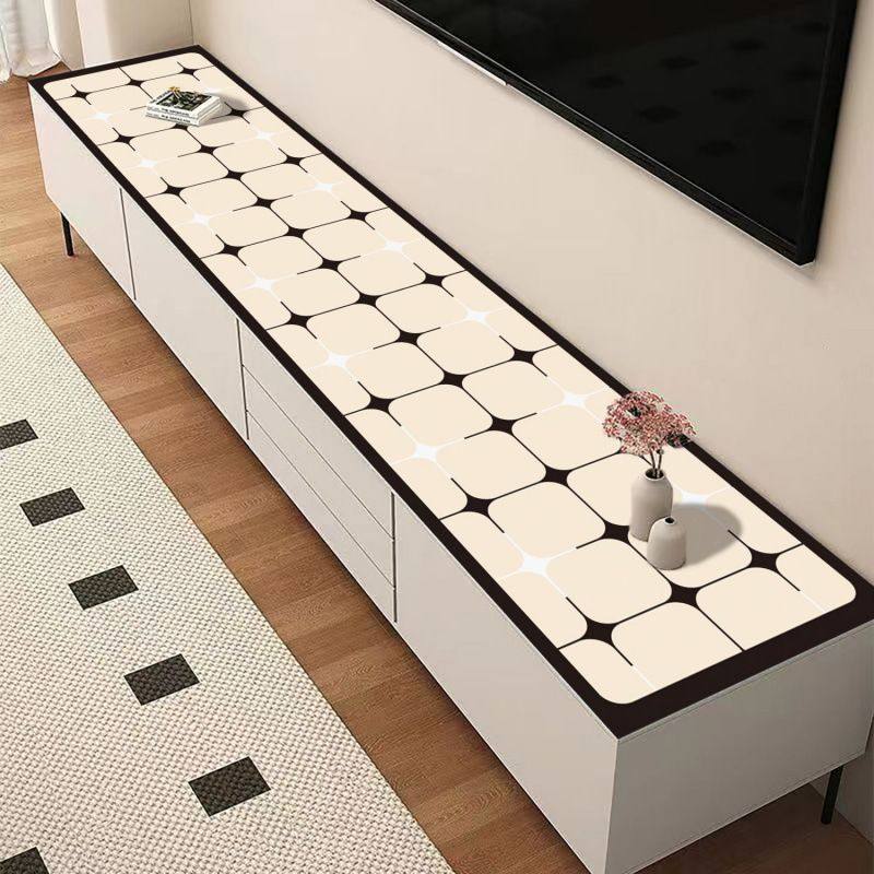 客厅半圆电视柜台面保护垫圆弧形桌垫鞋柜防水防尘免洗玄关台面,淘宝优惠券,粉丝福利购,淘宝优惠卷