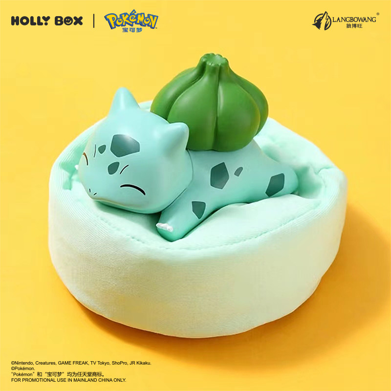 HOLLYBOX宝可梦睡姿系列摆件皮卡丘卡比兽车载桌面手办玩偶礼物,淘宝优惠券,粉丝福利购,淘宝优惠卷