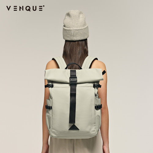 venque/范克男士户外通勤旅行背包大容量电脑双肩包女生2025新款 - 图1
