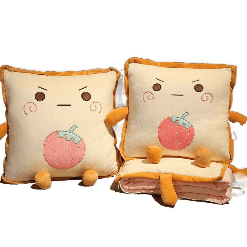 午睡枕毯子两用抱枕被子加厚办公室折叠二合一沙发汽车靠枕车包邮,淘宝优惠券,粉丝福利购,淘宝优惠卷